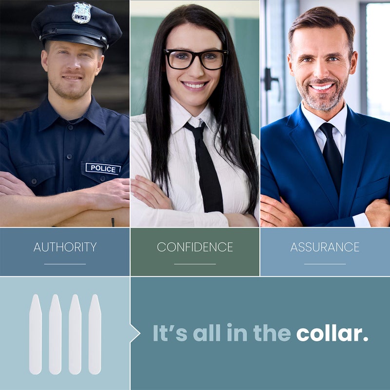 MENCH SUPER STAYS 100 Plastic Collar Stays For Men Dress Shirt in Plastic Box 3 Inches - Image 3